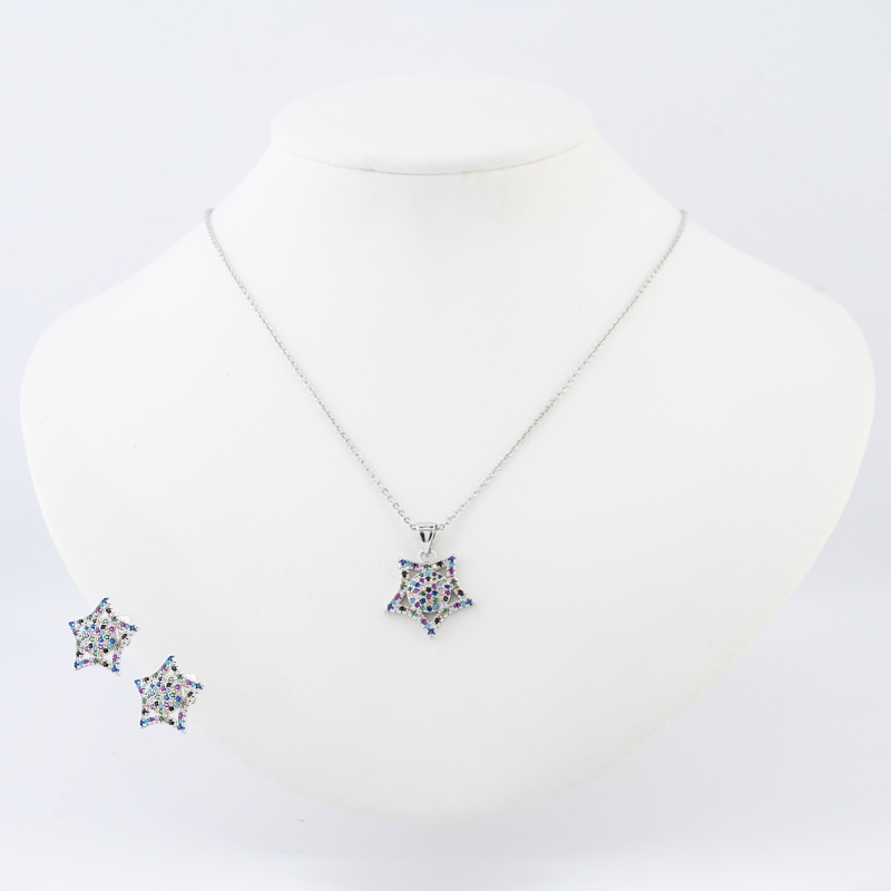 SET RODIO SILVER RAINBOW