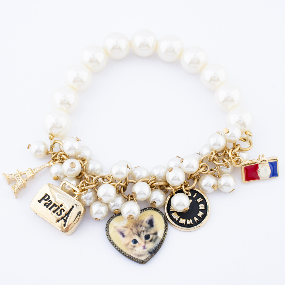 PULSERA CHAPA PEARLTIME