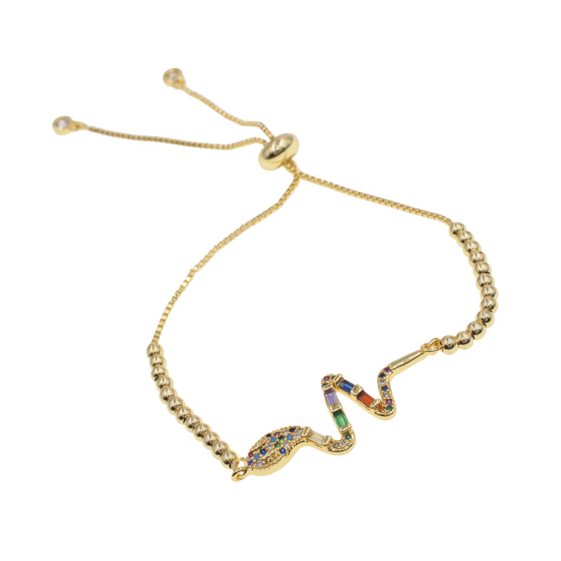 PULSERA CHAPA GOLDEN RAINBOW