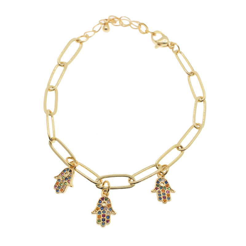 PULSERA CHAPA GOLDEN RAINBOW