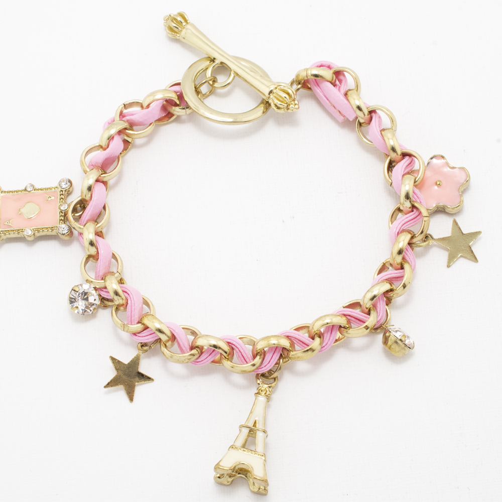 PULSERA CHAPA GOLDEN COLORS