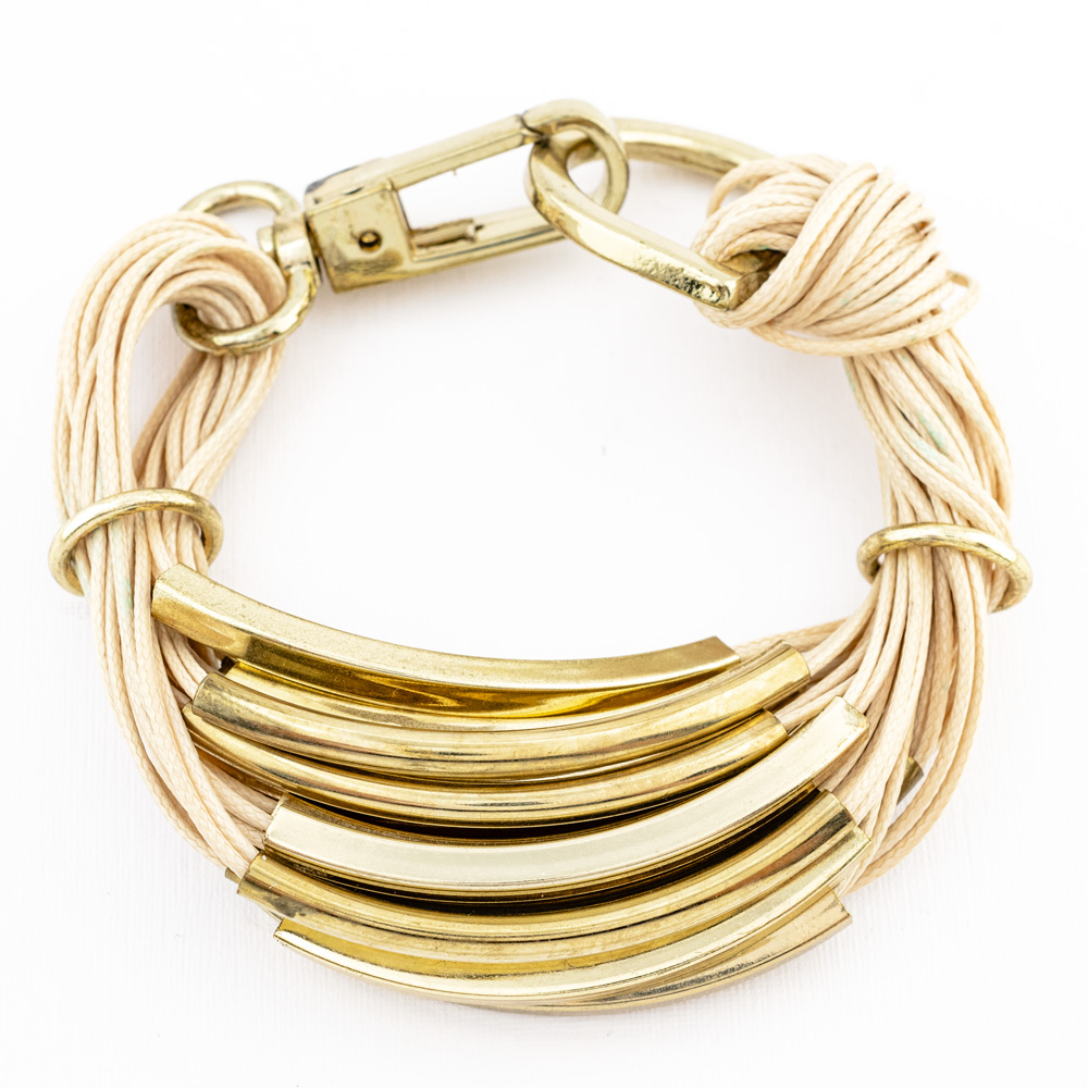 PULSERA GOLDEN LEATHERS