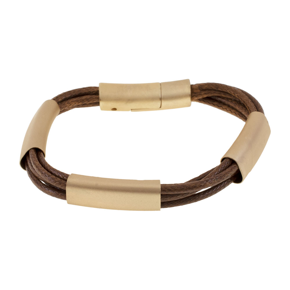 PULSERA GOLDEN LEATHERS