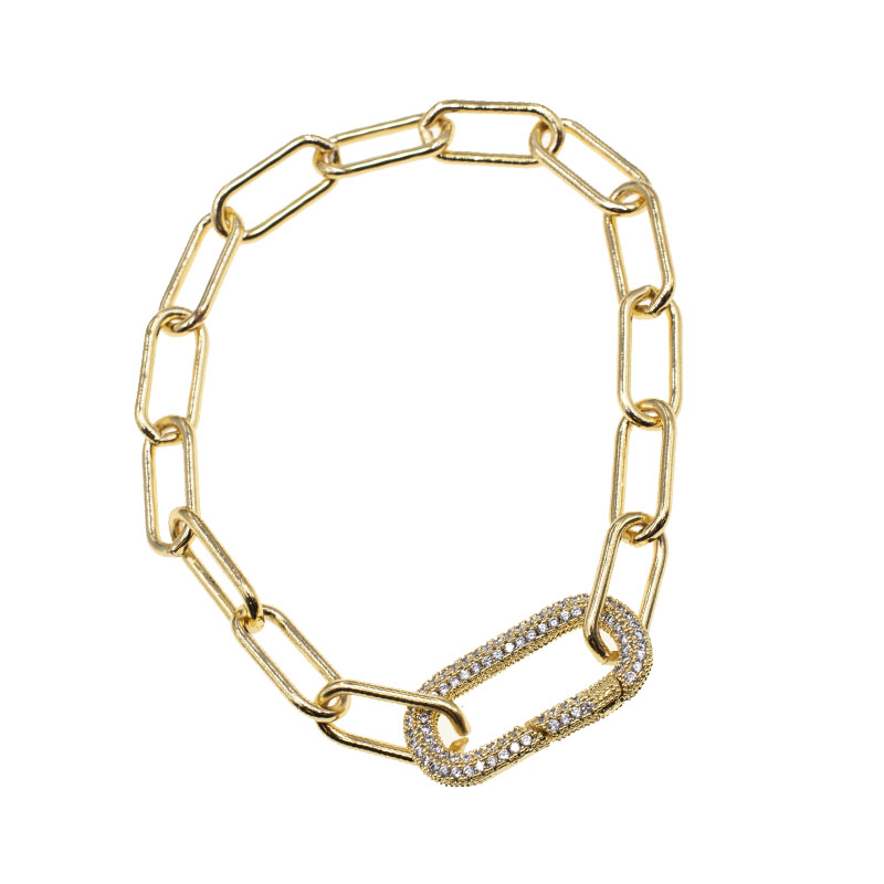 PULSERA CHAPA CRYSTIME