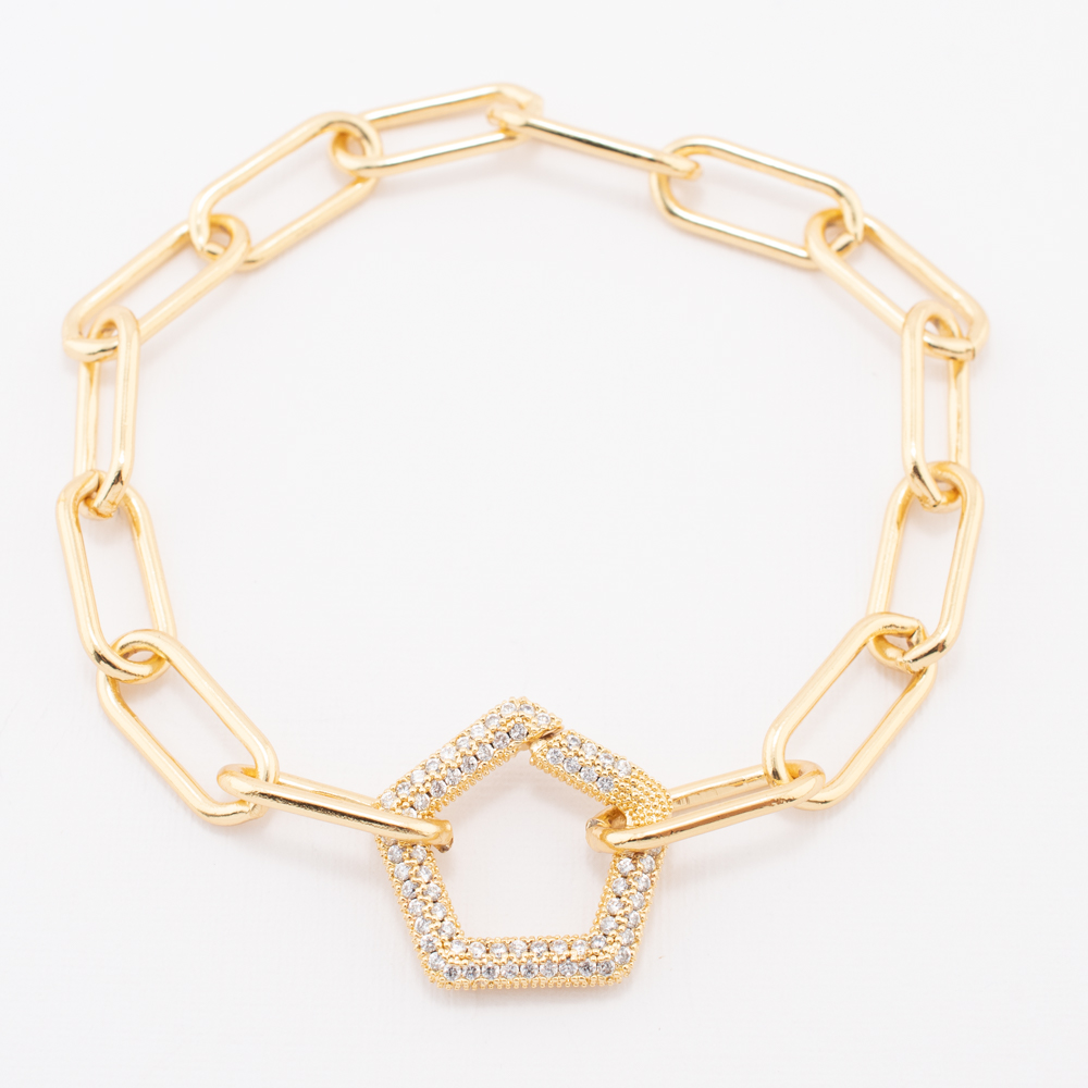 PULSERA CHAPA CRYSTIME