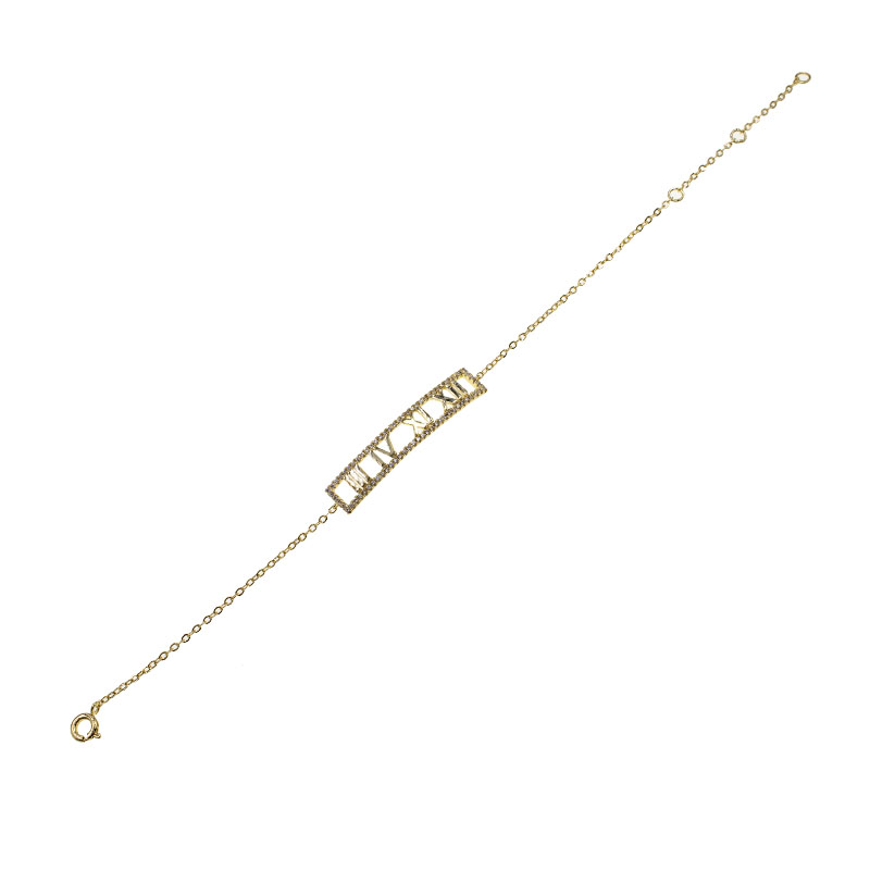 PULSERA CHAPA GOLDEN CASTING