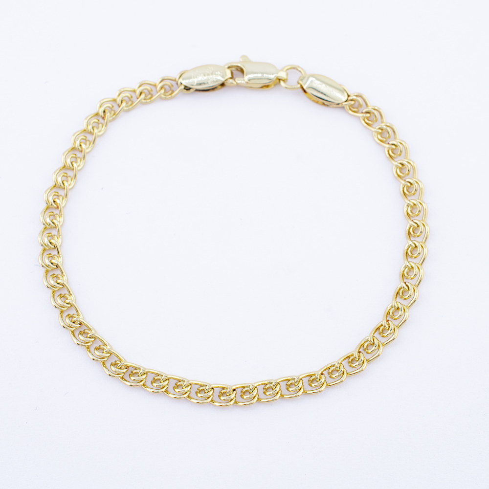 PULSERA CHAPA GOLDEN CASTING