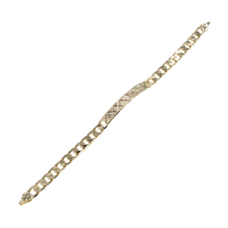 PULSERA CHAPA GOLDEN CASTING