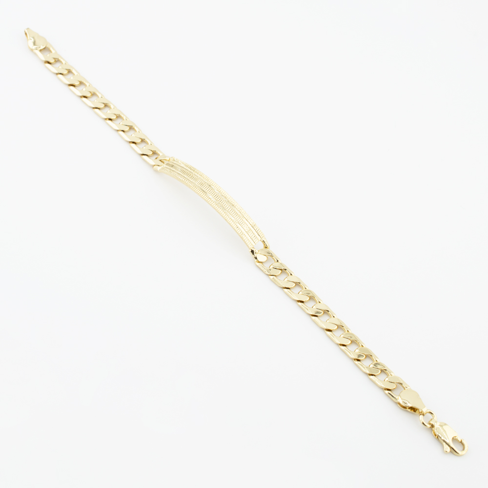 PULSERA CHAPA GOLDEN CASTING