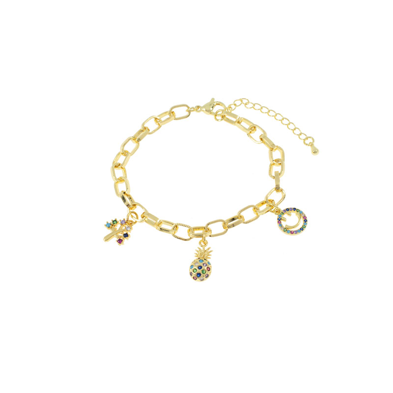 PULSERA CHAPA GOLDEN RAINBOW