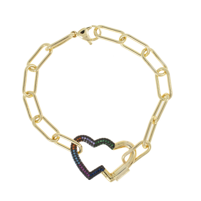PULSERA CHAPA GOLDEN RAINBOW