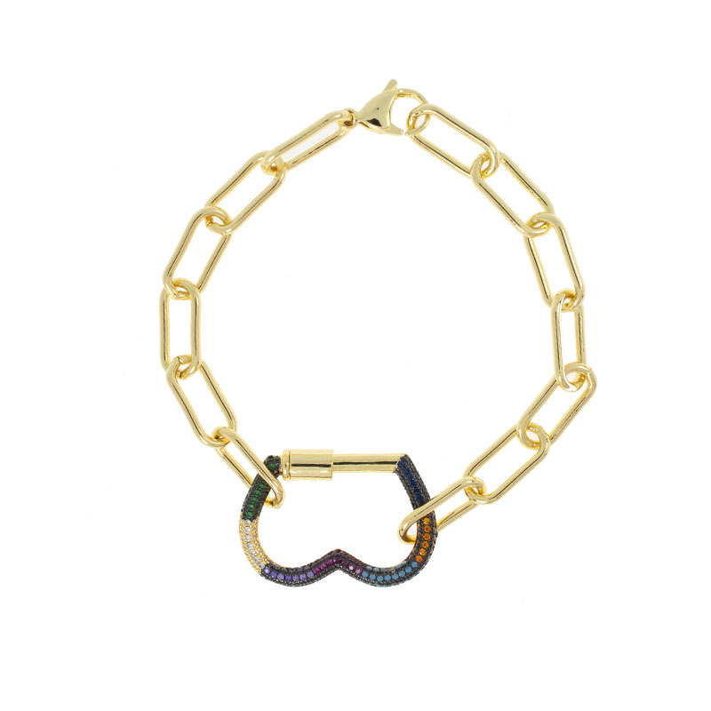 PULSERA CHAPA GOLDEN RAINBOW