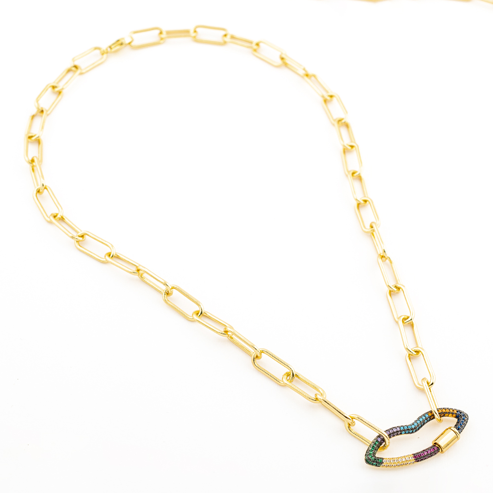 COLLAR CHAPA GOLDEN RAINBOW