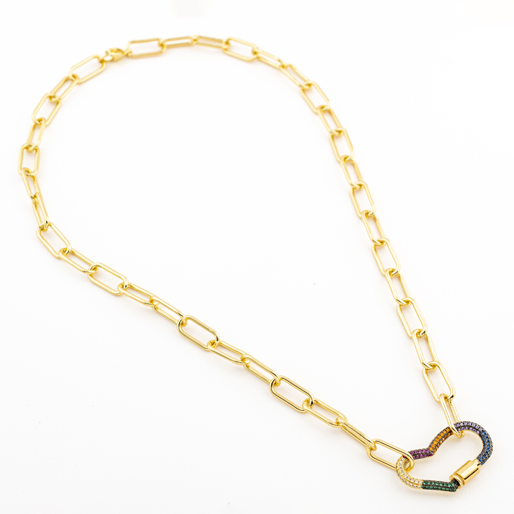 COLLAR CHAPA GOLDEN RAINBOW