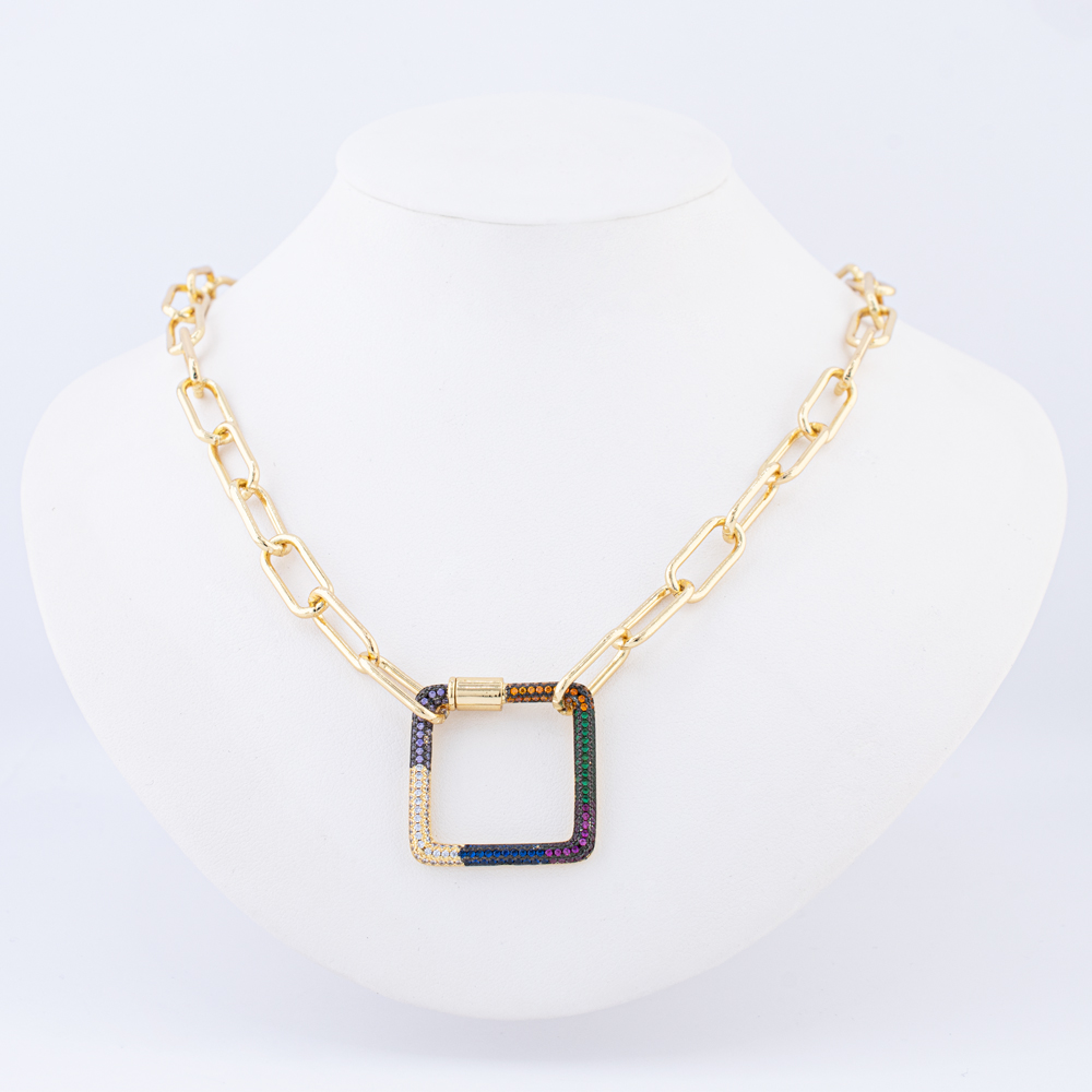 COLLAR CHAPA GOLDEN RAINBOW