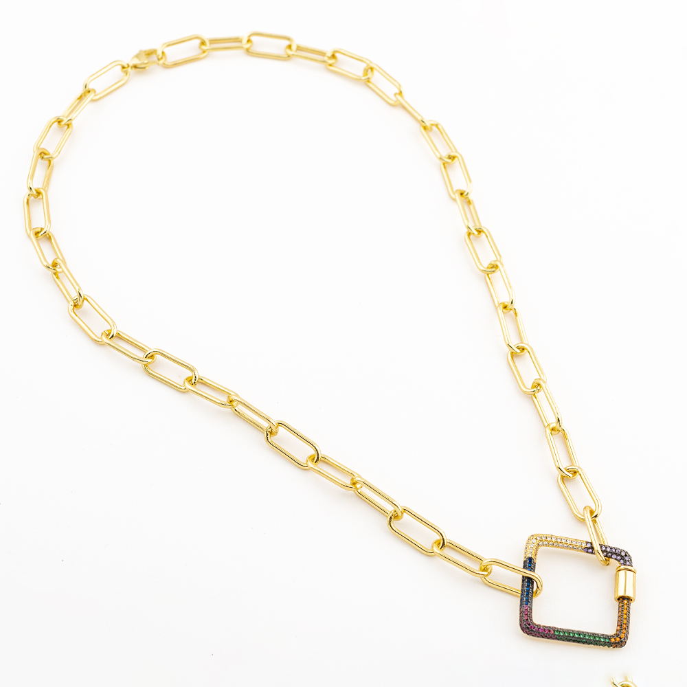 COLLAR CHAPA GOLDEN RAINBOW