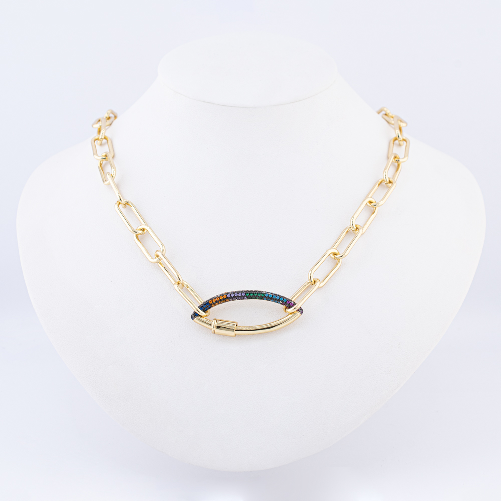 COLLAR CHAPA GOLDEN RAINBOW