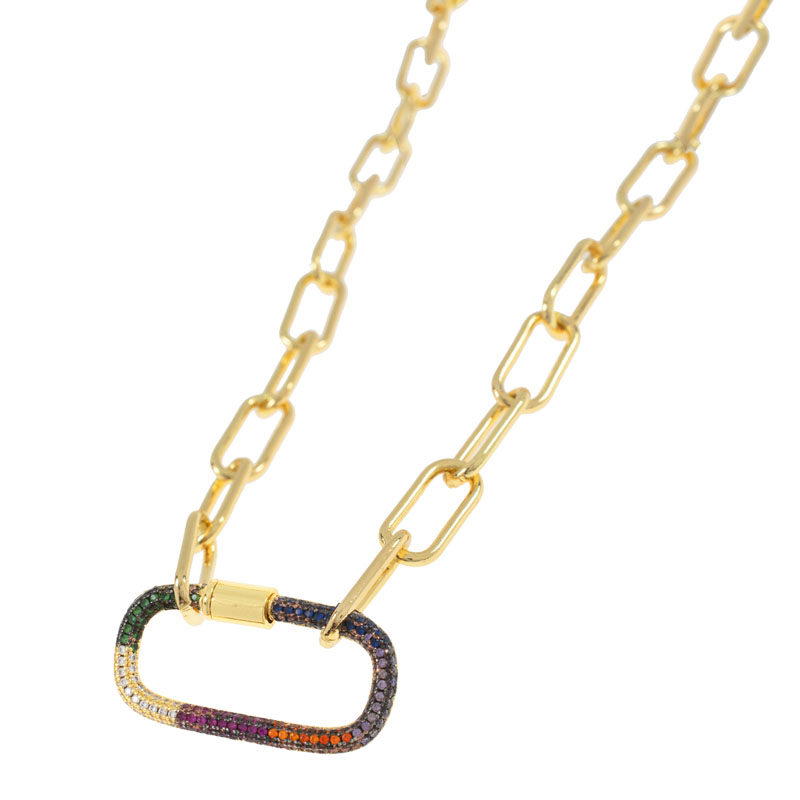 COLLAR CHAPA GOLDEN RAINBOW