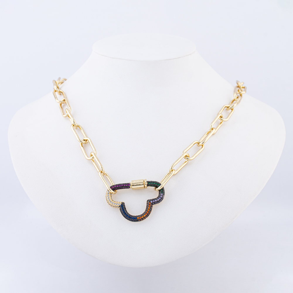 COLLAR CHAPA GOLDEN RAINBOW