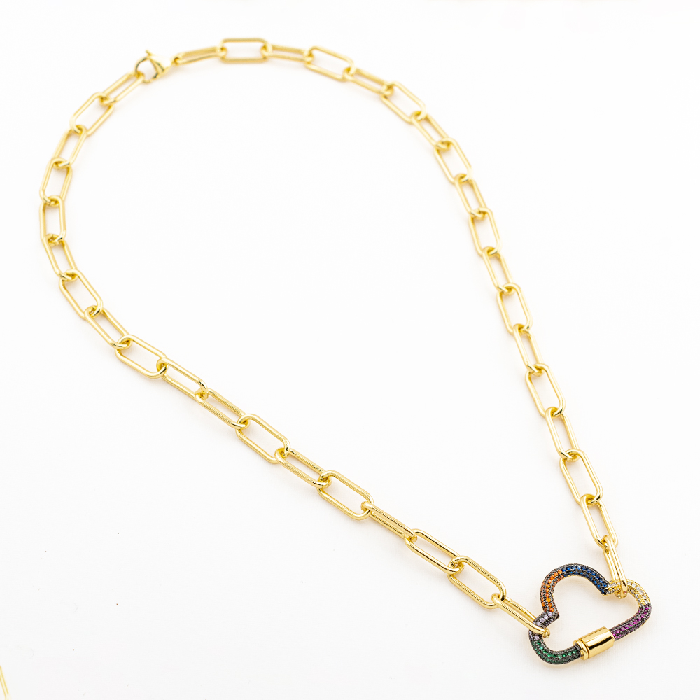 COLLAR CHAPA GOLDEN RAINBOW