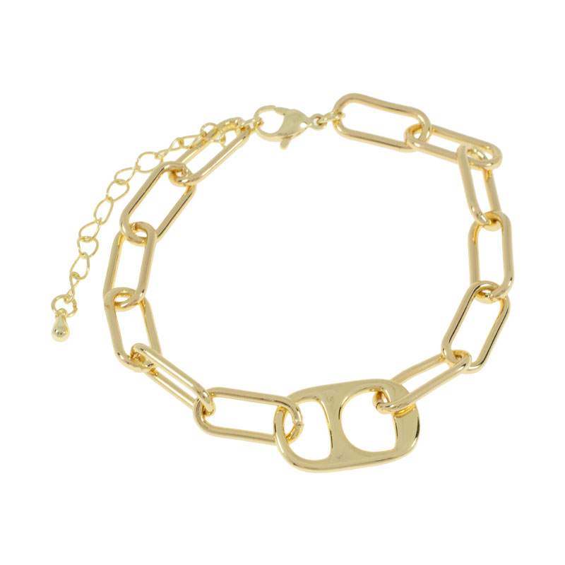 PULSERA CHAPA GOLDEN CASTING