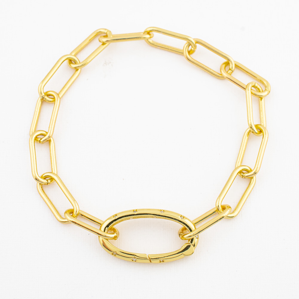 PULSERA CHAPA CRYSTIME