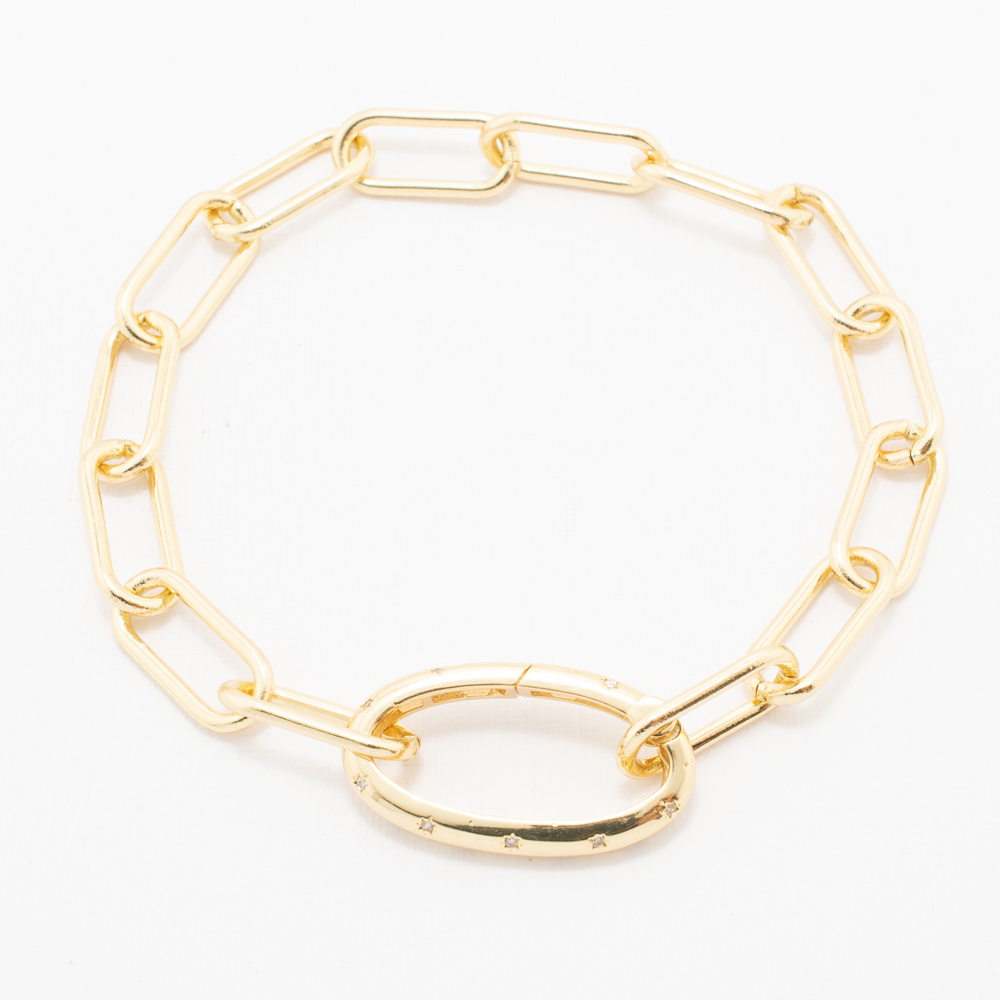 PULSERA CHAPA CRYSTIME