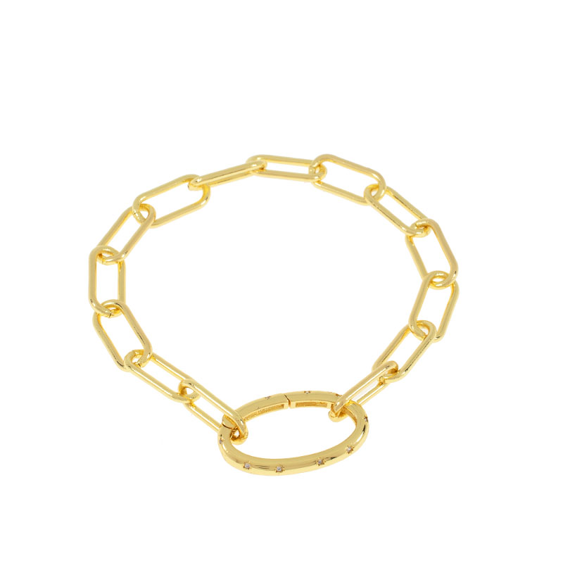 PULSERA CHAPA CRYSTIME
