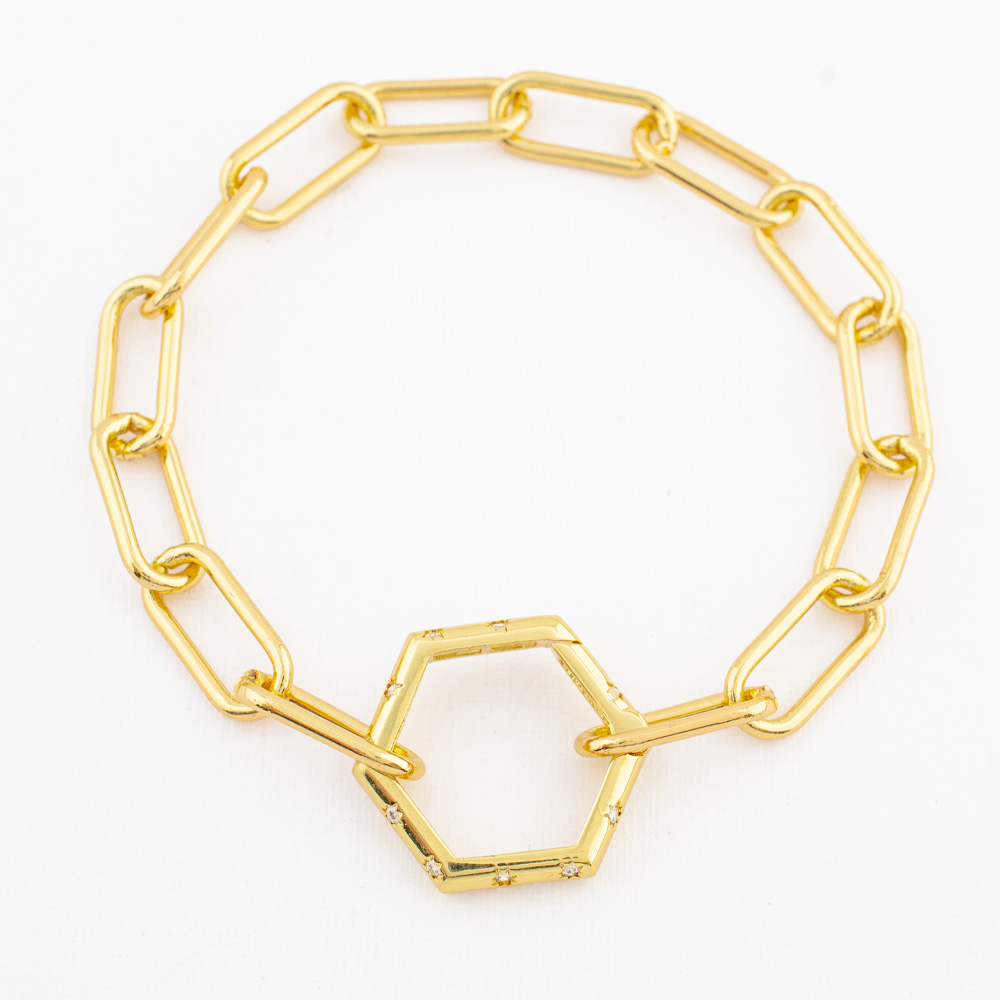 PULSERA CHAPA CRYSTIME