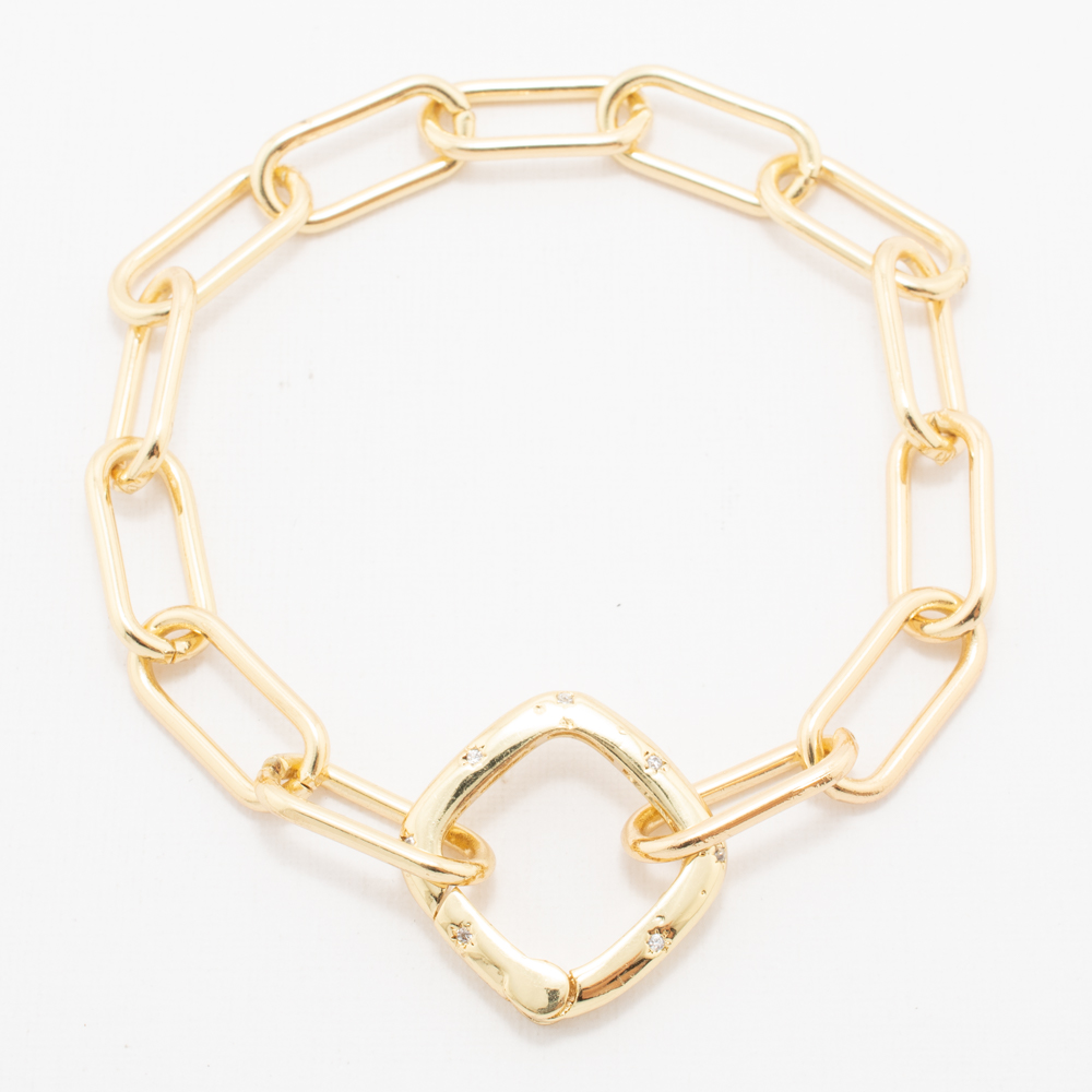 PULSERA CHAPA CRYSTIME