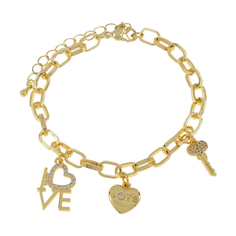 PULSERA CHAPA CRYSTIME