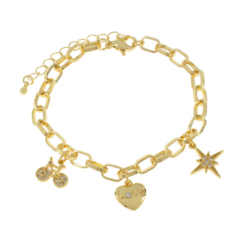 PULSERA CHAPA CRYSTIME