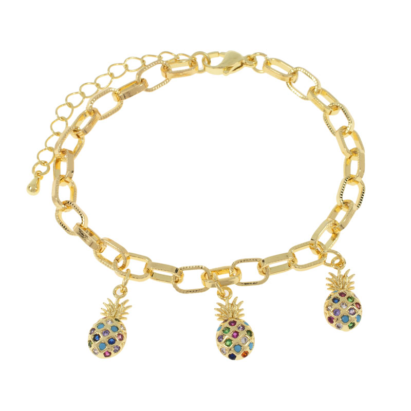 PULSERA CHAPA GOLDEN RAINBOW