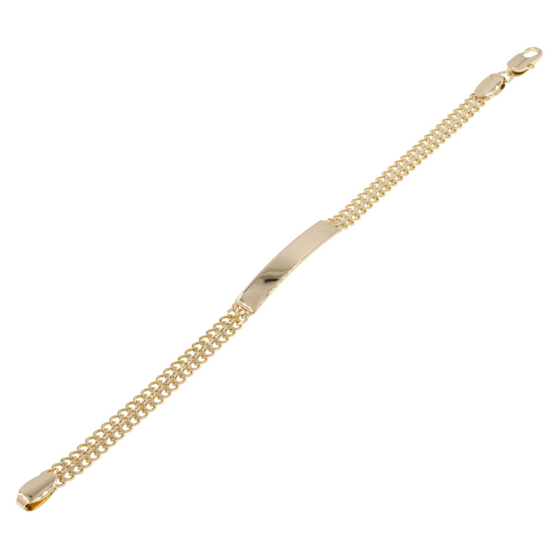 PULSERA CHAPA GOLDEN CASTING
