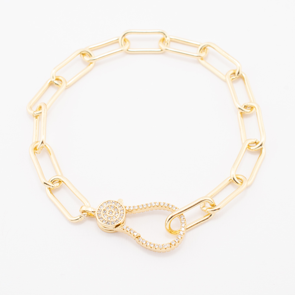 PULSERA CHAPA CRYSTIME
