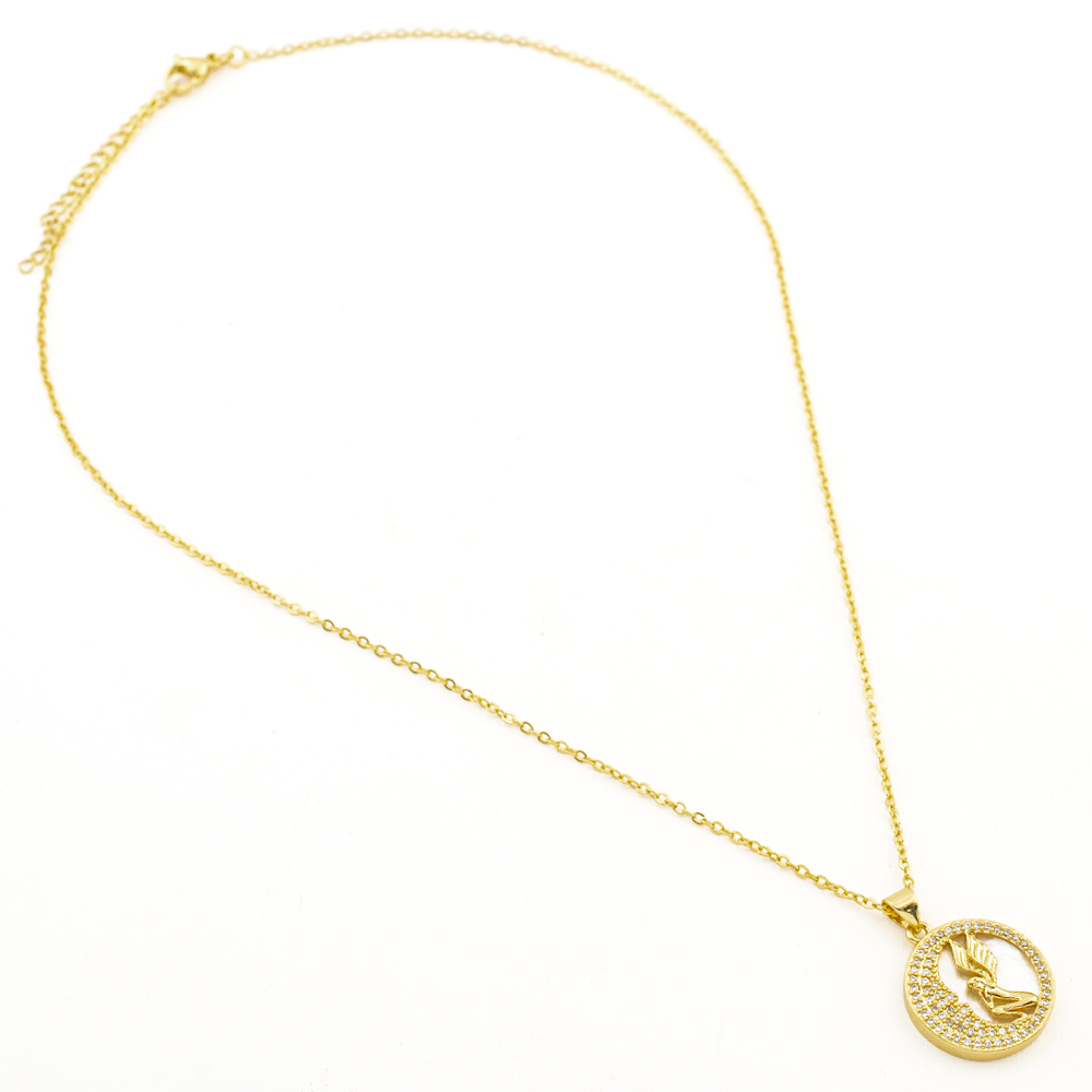 DIJE CHAPA GOLDEN STONE