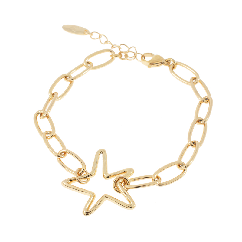 PULSERA CHAPA GOLDEN CASTING