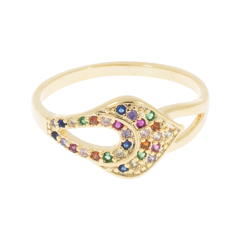 ANILLO  CHAPA GOLDEN RAINBOW