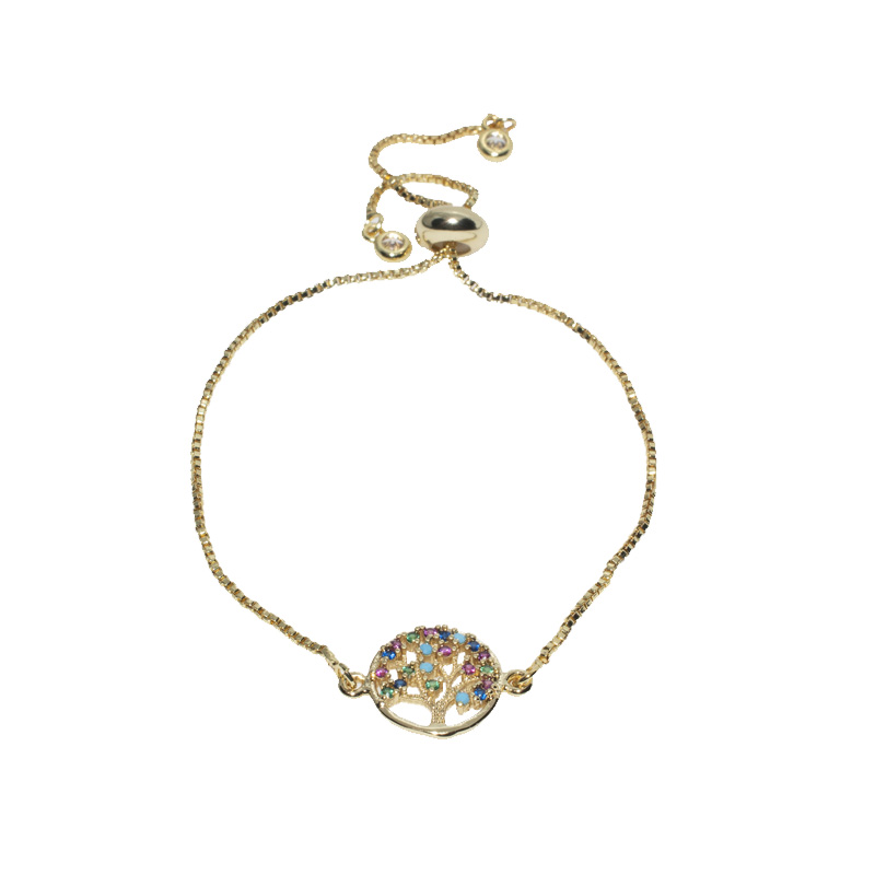 PULSERA CHAPA GOLDEN RAINBOW