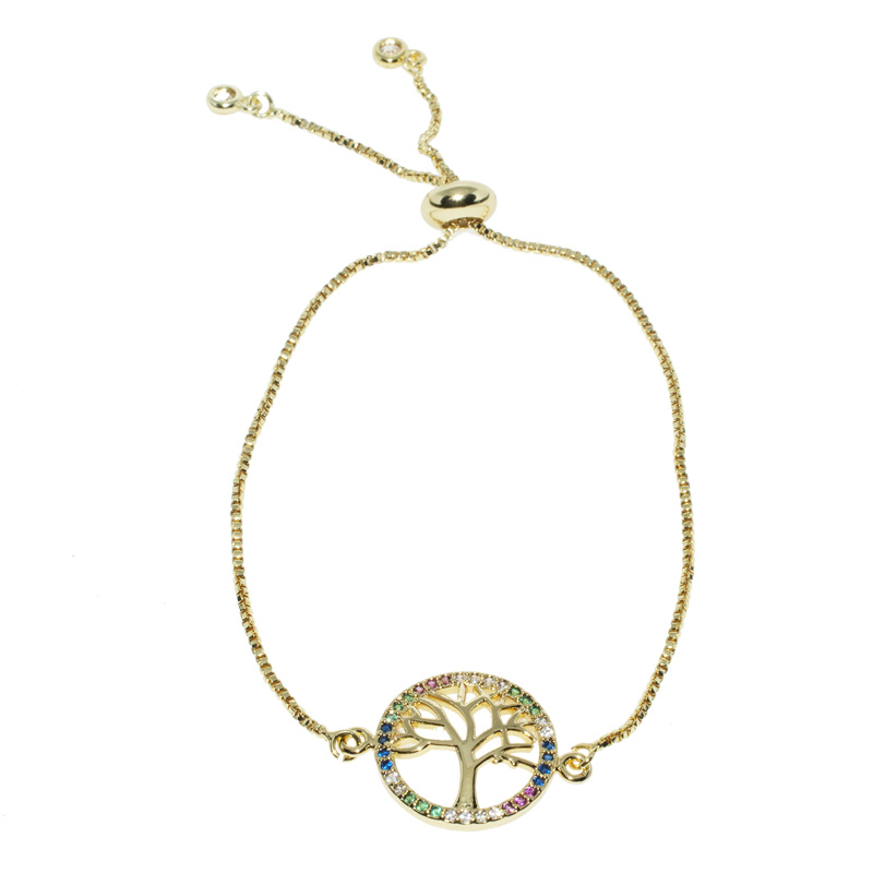 PULSERA CHAPA GOLDEN RAINBOW