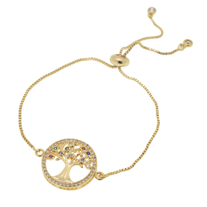 PULSERA CHAPA GOLDEN RAINBOW