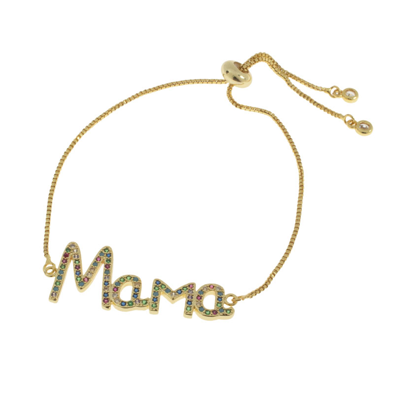 PULSERA CHAPA GOLDEN RAINBOW