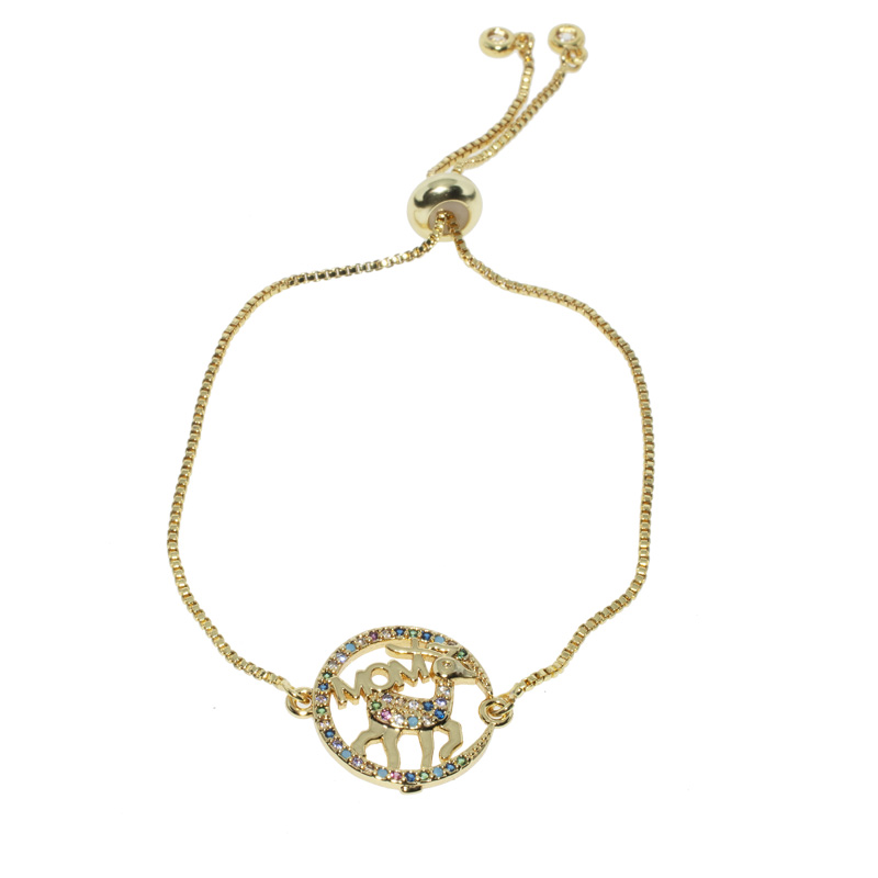 PULSERA CHAPA GOLDEN RAINBOW