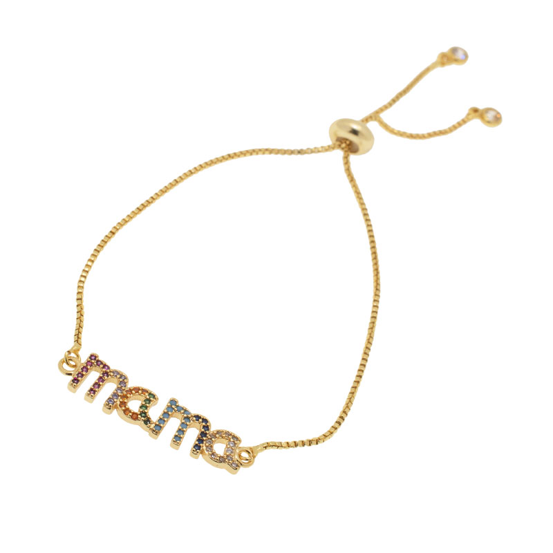 PULSERA CHAPA GOLDEN RAINBOW