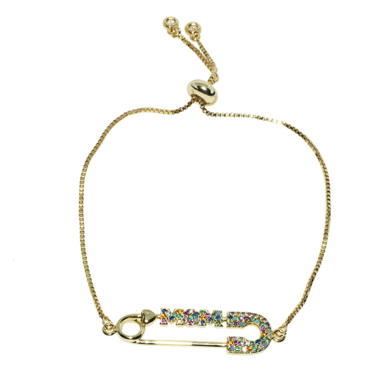 PULSERA CHAPA GOLDEN RAINBOW