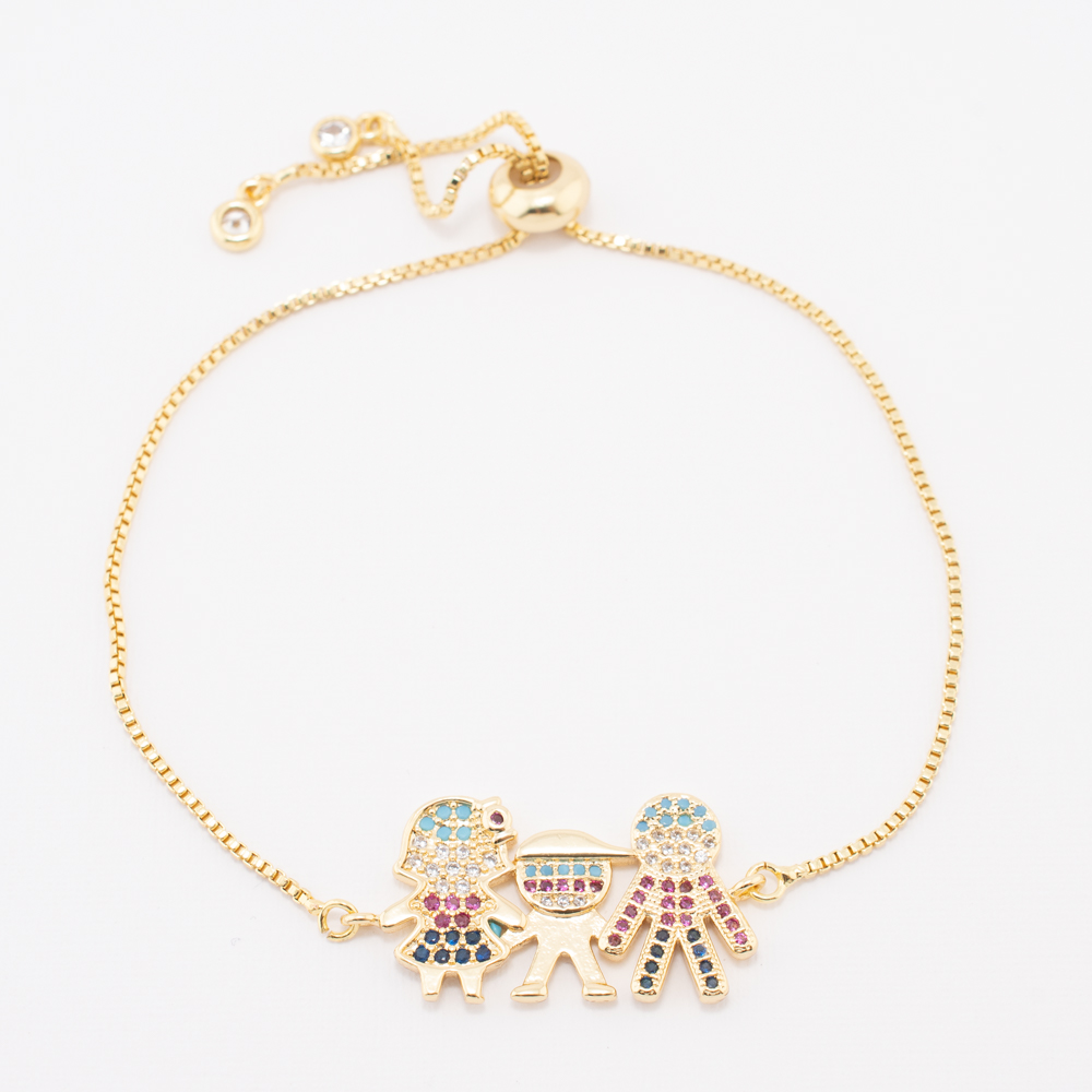 PULSERA CHAPA GOLDEN RAINBOW