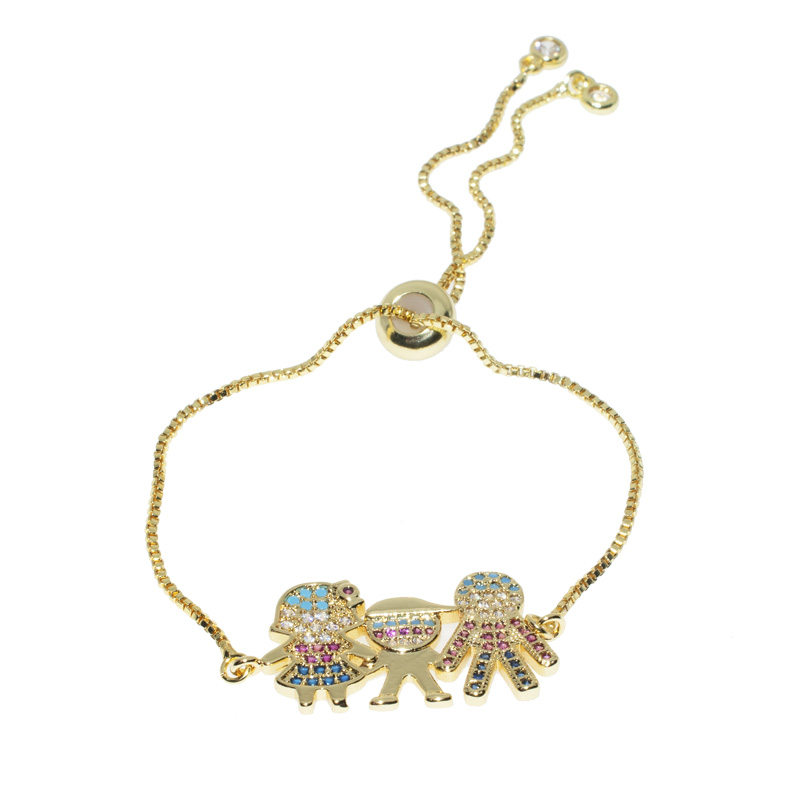 PULSERA CHAPA GOLDEN RAINBOW