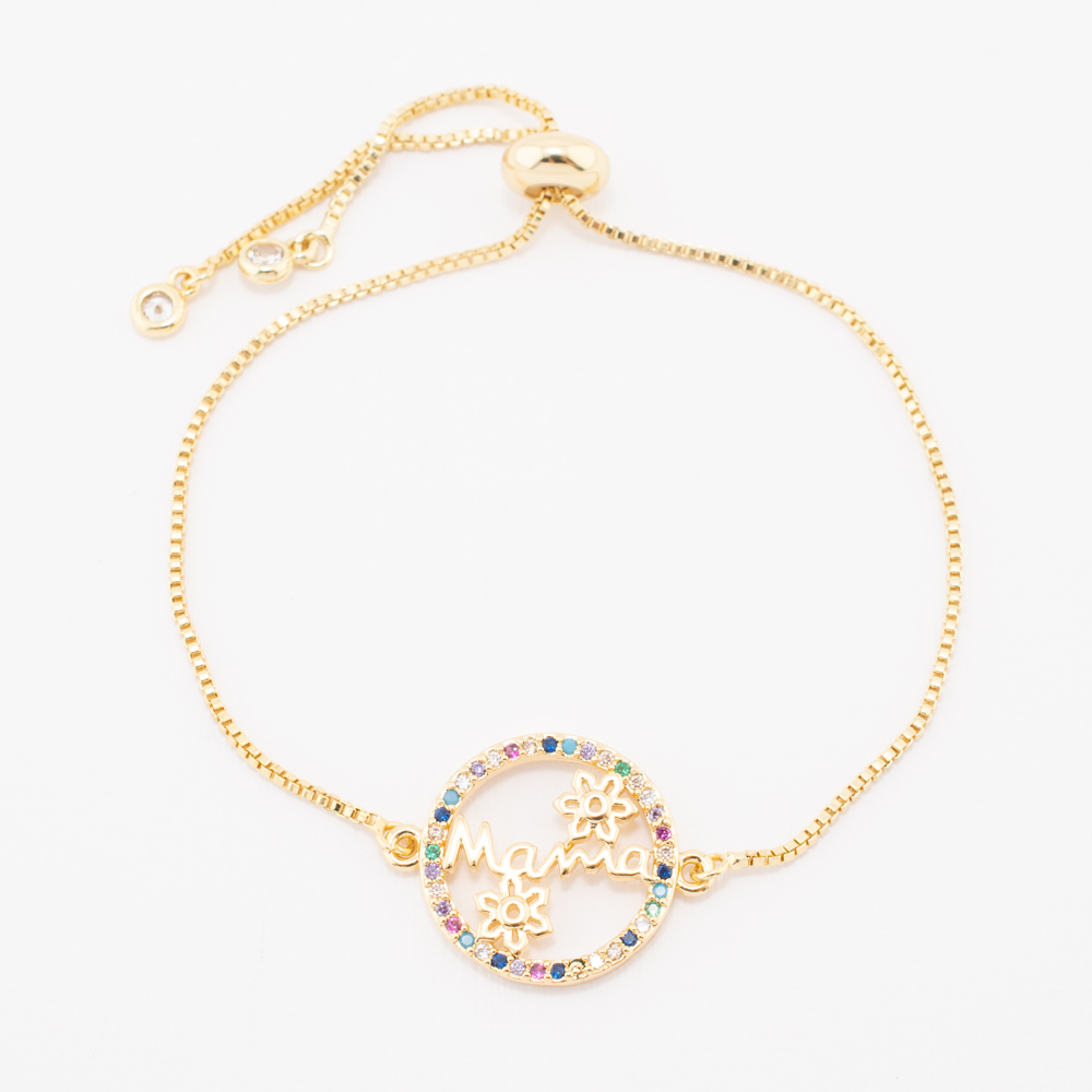 PULSERA CHAPA GOLDEN RAINBOW