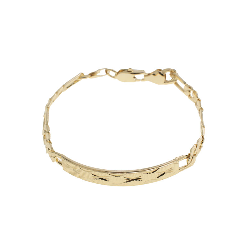 PULSERA CHAPA GOLDEN CASTING