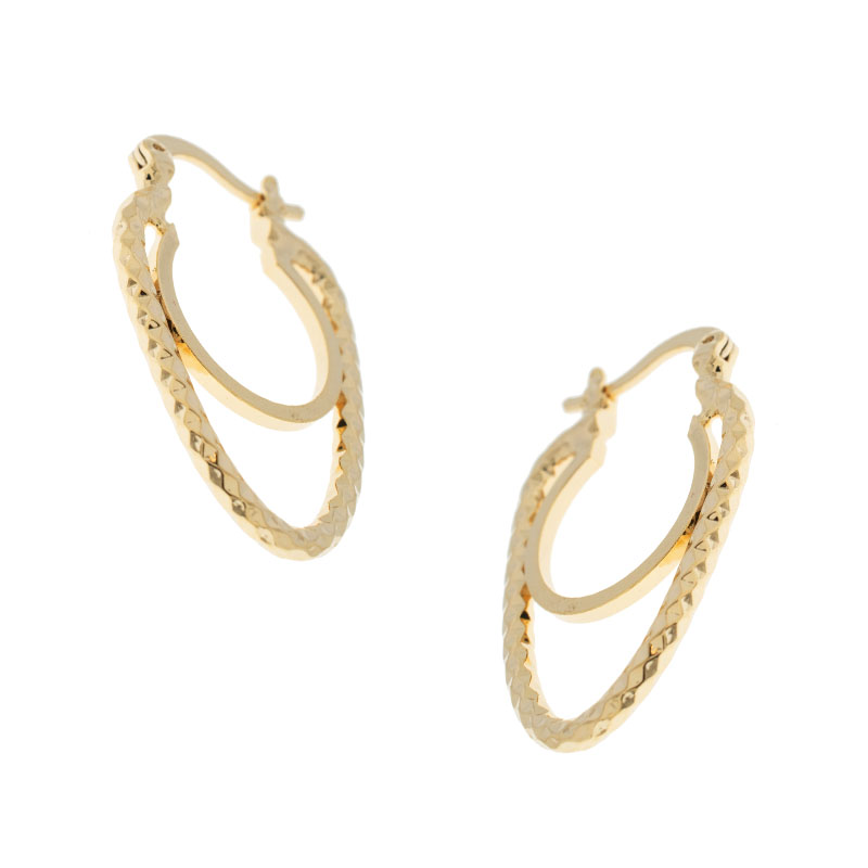 ARRACADA BITONO GOLDEN CASTING